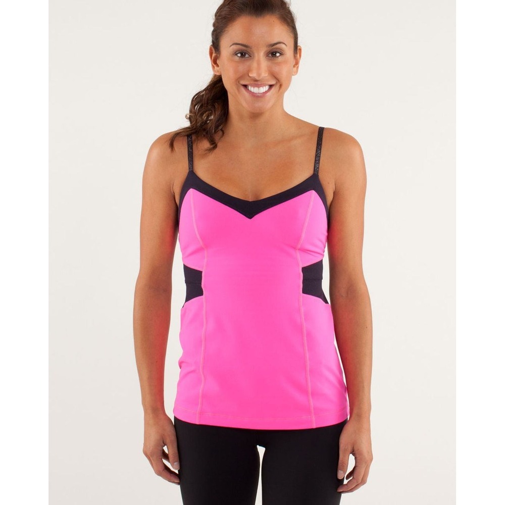 Lululemon Women's Elongate Tank Top Raspberry Glo Light Pink 6